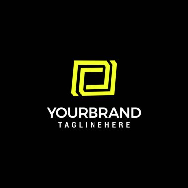 Logo Dp D DD Letter Design Monogram Icon Vector Template