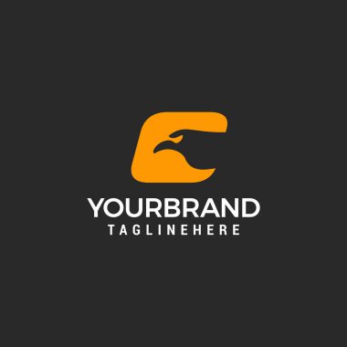 vector illustration of letter G and eagle for icon symbol or logo letter G logo