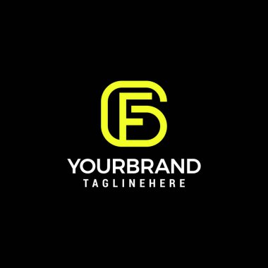Minimal Letter GF FG Logo Design GF FG Monogram