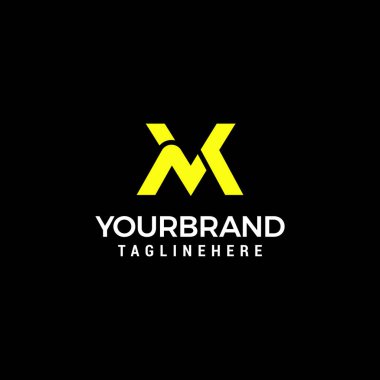 MV logo Modern Creative MV fashion design logo for a company