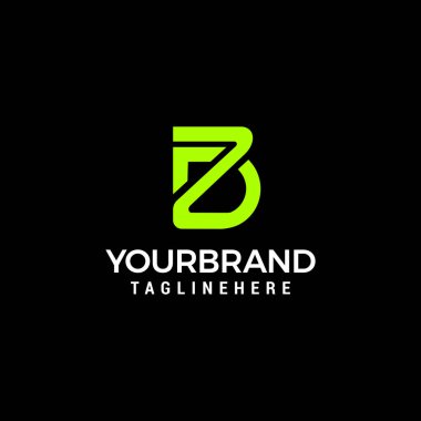 Alphabet letters Initials Monogram logo ZD DZ line design template vector
