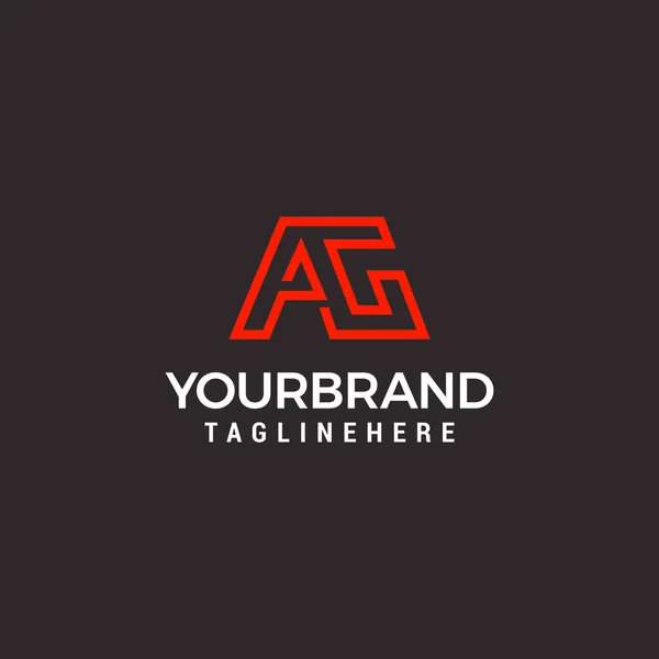 Letter Branding Creative Logo Line Design Template Vector — Stok Vektör