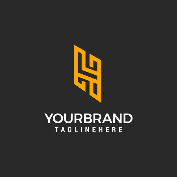Initial Letter Logo Design Vector Illustration Letter Business Consulting Fashion — Vetor de Stock