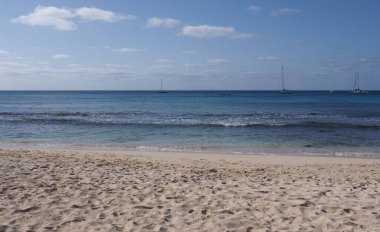 Atlantik Okyanusu 'ndaki kumsal Sal Adası, Cape Verde