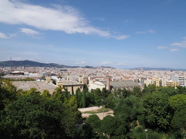 Scenic cityscape of european city of Barcelona in Spain — 스톡 사진