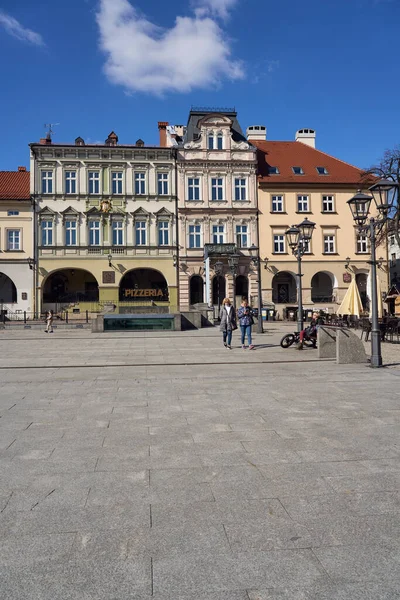 Historical European City Center Bielsko Biala Silesian District Poland Clear — 스톡 사진