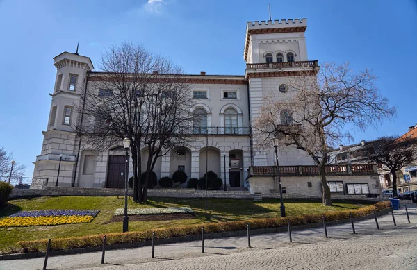 Edifício Castelo Sulkowski Cidade Europeia Bielsko Biala Distrito Silésia Polônia — Fotografia de Stock