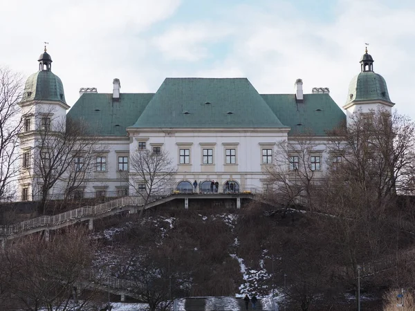 Castelo Ujazdow Parque Banhos Varsóvia Capital Europeia Polônia Voivodia Masoviana — Fotografia de Stock