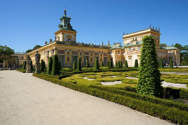 Path Palace Wilanow District European Warsaw Capital City Poland Masovian — Fotografia de Stock