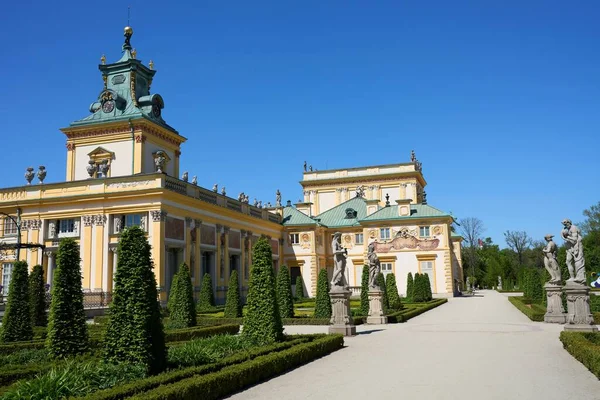Beauty Garden Palace Wilanow District European Warsaw City Poland Masovian — Fotografia de Stock