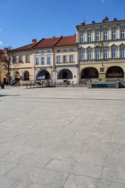 Παλιά Ευρωπαϊκή Πόλη Bielsko Biala Στο Silesian Voivodeship Στην Πολωνία — Φωτογραφία Αρχείου