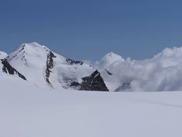 Snowy Castor Mount 223 Breithorn Monte Rosa Canton Valais Switzerland — 图库照片