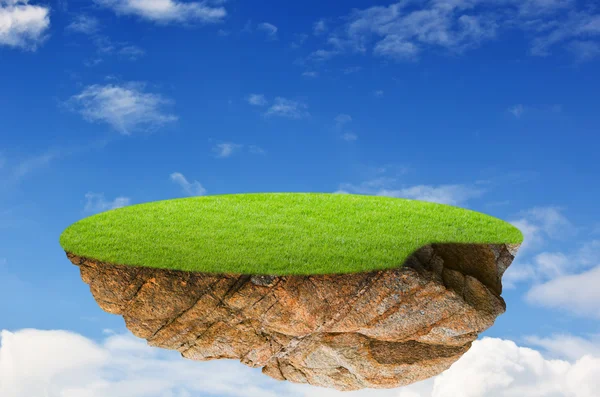 idílica paisagem natural. Ilha da fantasia no ar