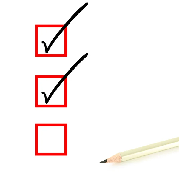 kalem ve onay kutuları