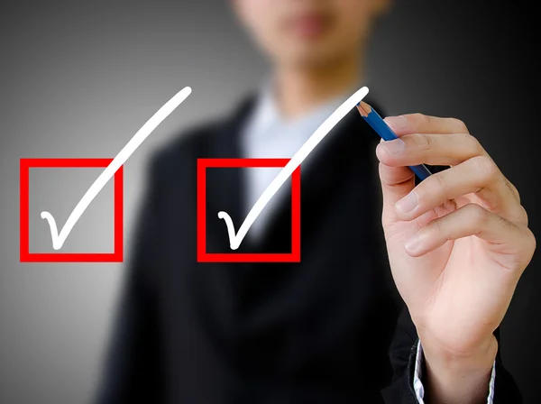 eli kalem ile onay kutularını işaretleyin.