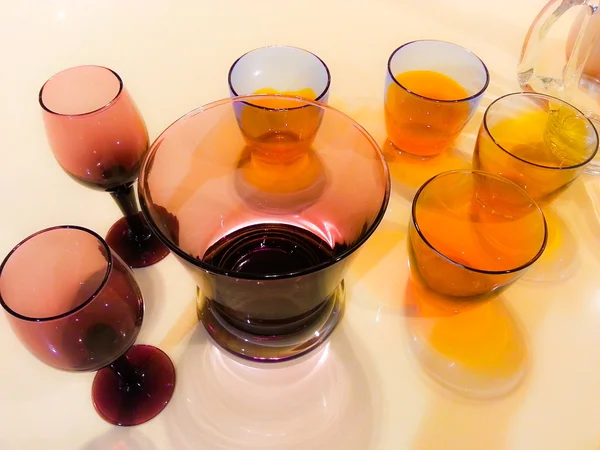 Много бокала вина — стоковое фото