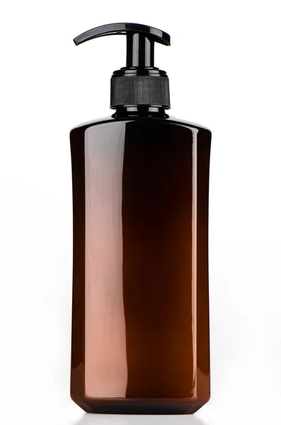 Beyaz arka planda plastik şişe