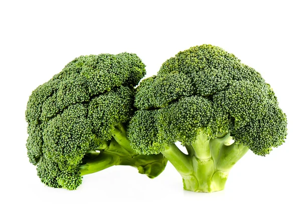 Taze brokoli izole beyaz zemin üzerine Stok Resim