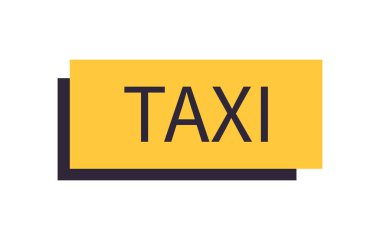 Taksi siparişi çevrimiçi servis simgesi. Simgesel taksi servisi. Vektör illüstrasyonu arkaplanda izole edildi.
