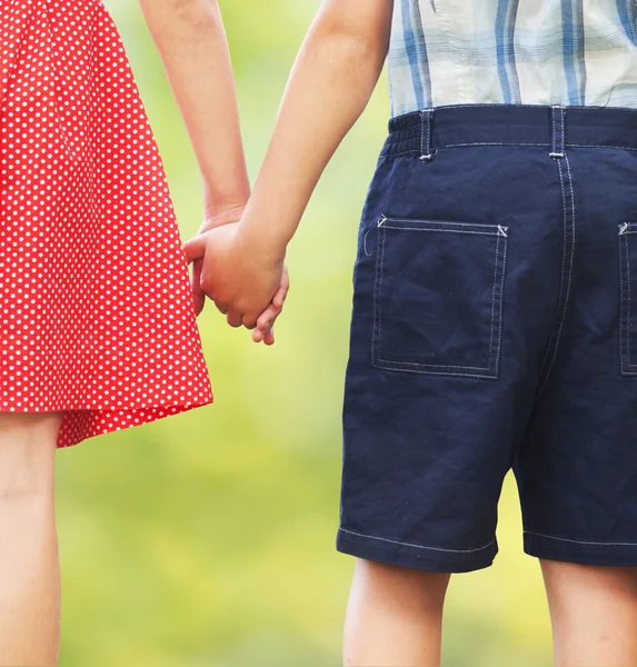 Children holding hands — Stock Photo, Image