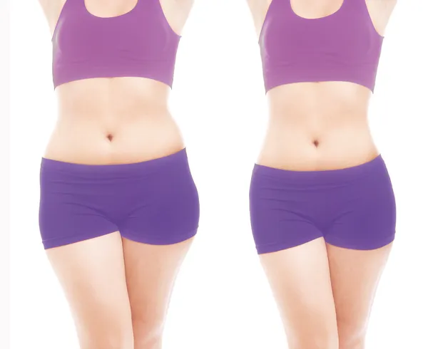 kadın vücudu önce ve sonra bir diyet