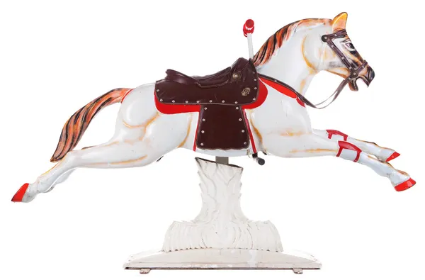 Vintage alegre ir caballo redondo —  Fotos de Stock