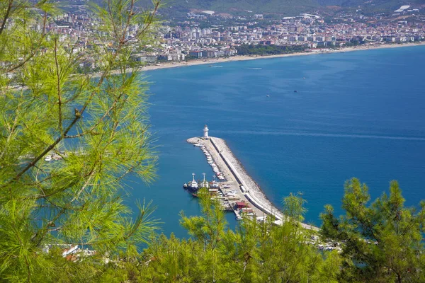 Lighthouse Coast Turkish City Alanya — Stock Photo, Image