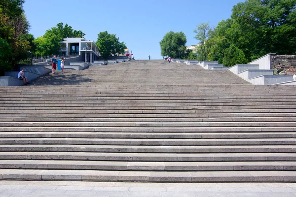 Ukraine Odessa Viele Schritte Auf Der Potemkinschen Treppe — Stockfoto