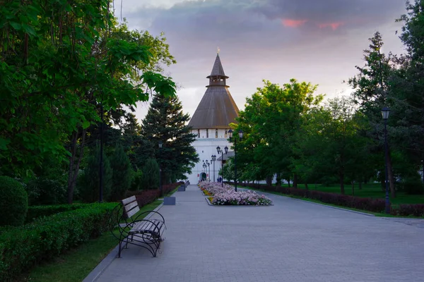 Путь Башне Парке Астраханском Кремле — стоковое фото