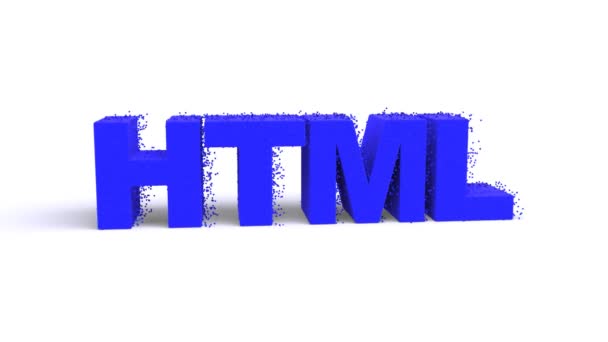 Html-Teilchen — Stockvideo