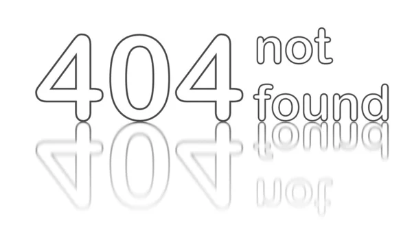 404 não encontrados — Fotografia de Stock