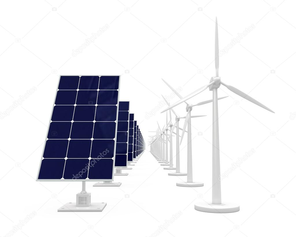 Solar cell and wind generator