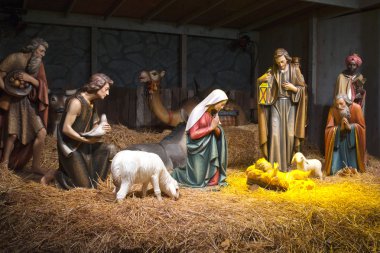 The Nativity scene. clipart