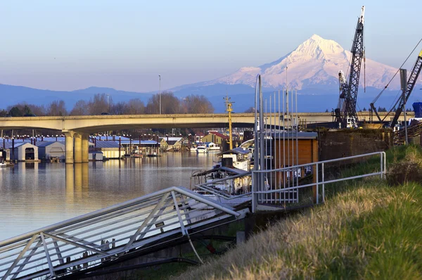 MT. hood och urban omgivning portland eller. — Stockfoto