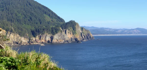 Cape Falcon viewpoint Oregon coast panorama. — Stock Photo, Image