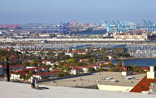 Puerto de Long Beach California instalaciones industriales . —  Fotos de Stock