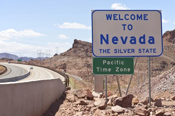 Nevada Willkommensschild. — Stockfoto