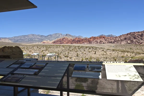 Red Rock Canyon visitor center information NV. — Stock Photo, Image