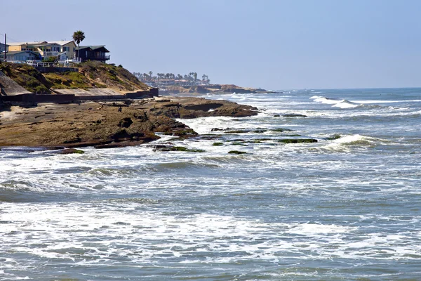 Wijs loma san diego stranden en surf Californië. — Stockfoto