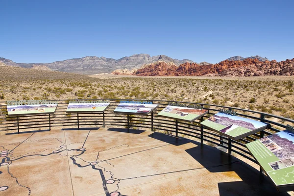 Red rock canyon návštěvnické centrum pozorování nevada. — Stock fotografie