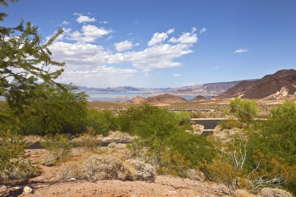 A view of Lake Meade and surrounding landscape Nevada. — Stock Photo, Image