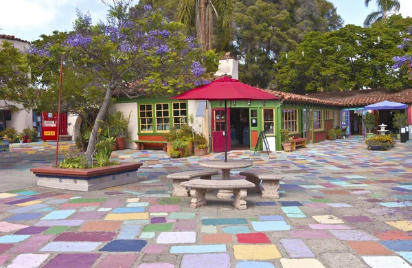 Ισπανικό χωριό stuidios και εκθέματα balboa πάρκο Καλιφόρνιας. — Φωτογραφία Αρχείου