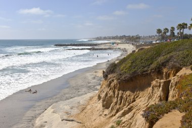 California sahil şeridi ve plajlar.