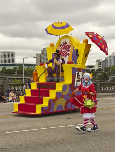 Portland oregon růže parade. — Stock fotografie