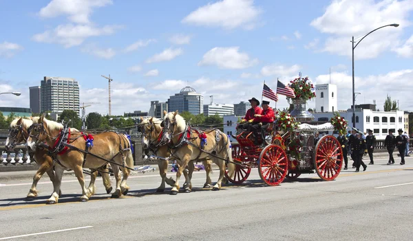 Portland Oregon desfile de rosas . — Fotografia de Stock