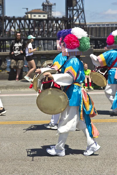 Portland oregon růže parade. — Stock fotografie