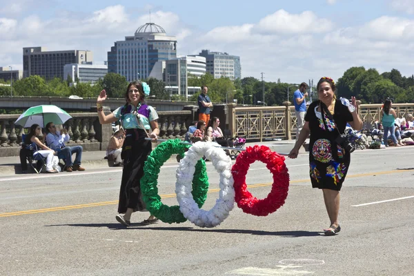 Portland w stanie oregon rose parade. — Zdjęcie stockowe