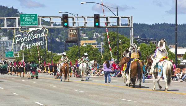 Portland Oregon desfile de rosas . — Fotografia de Stock