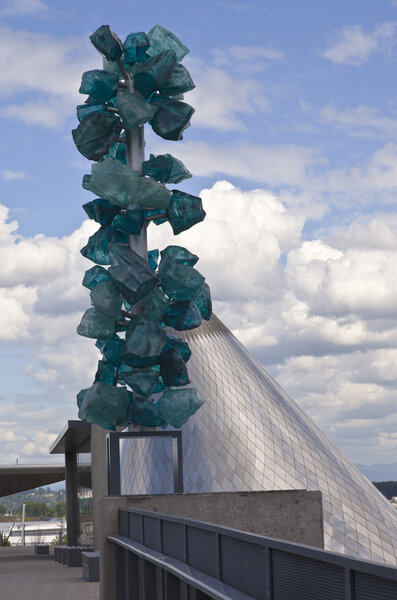 Glass sculpture in Tacoma Washington.