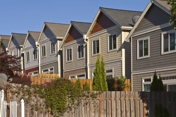 Row of neighborhood houses. — Stock Photo, Image